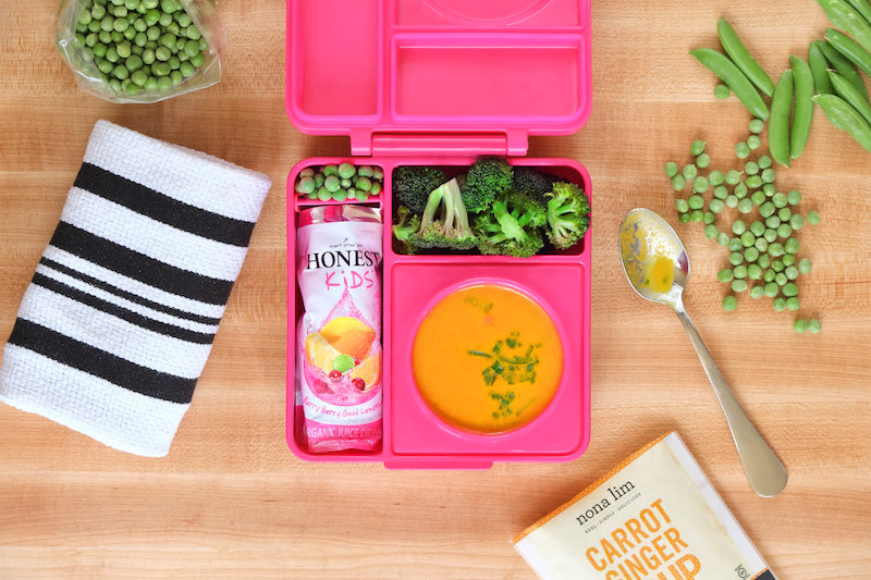 omiebox bento box with insulated thermos for kids