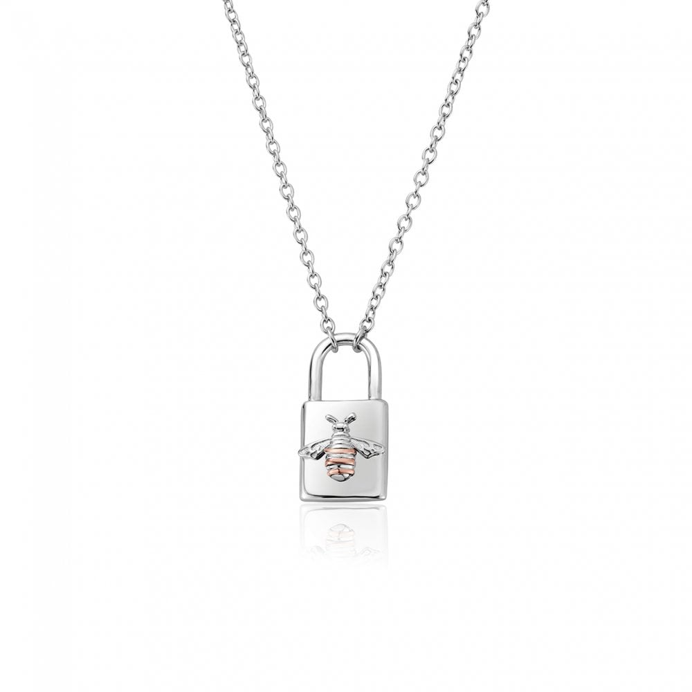 Honey Bee Padlock Necklace