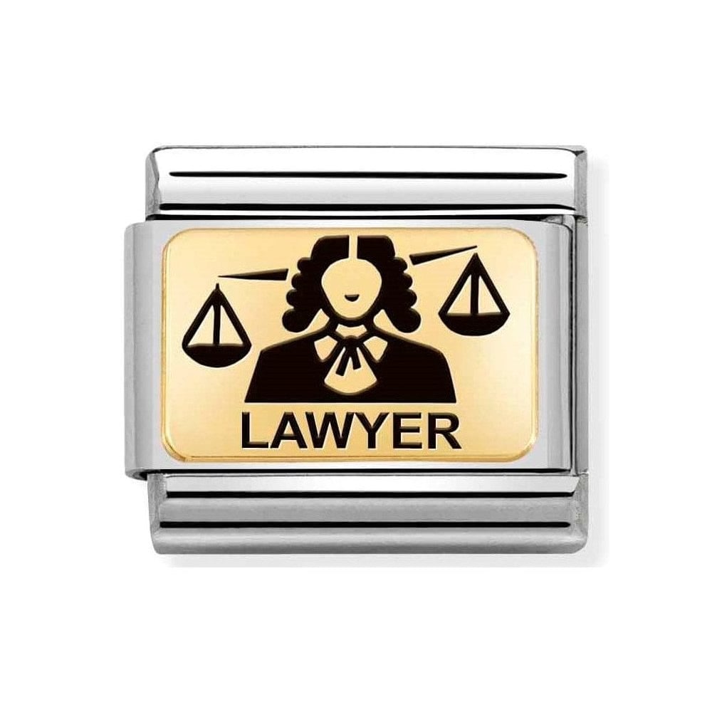 CLASSIC Gold Lawyer Charm