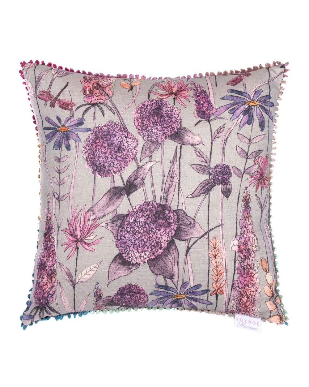 Florabunda Fuchsia Cushion 55x55