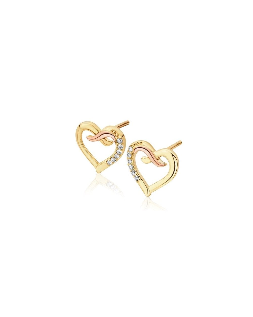 Clogau Kiss Diamond Stud Earrings