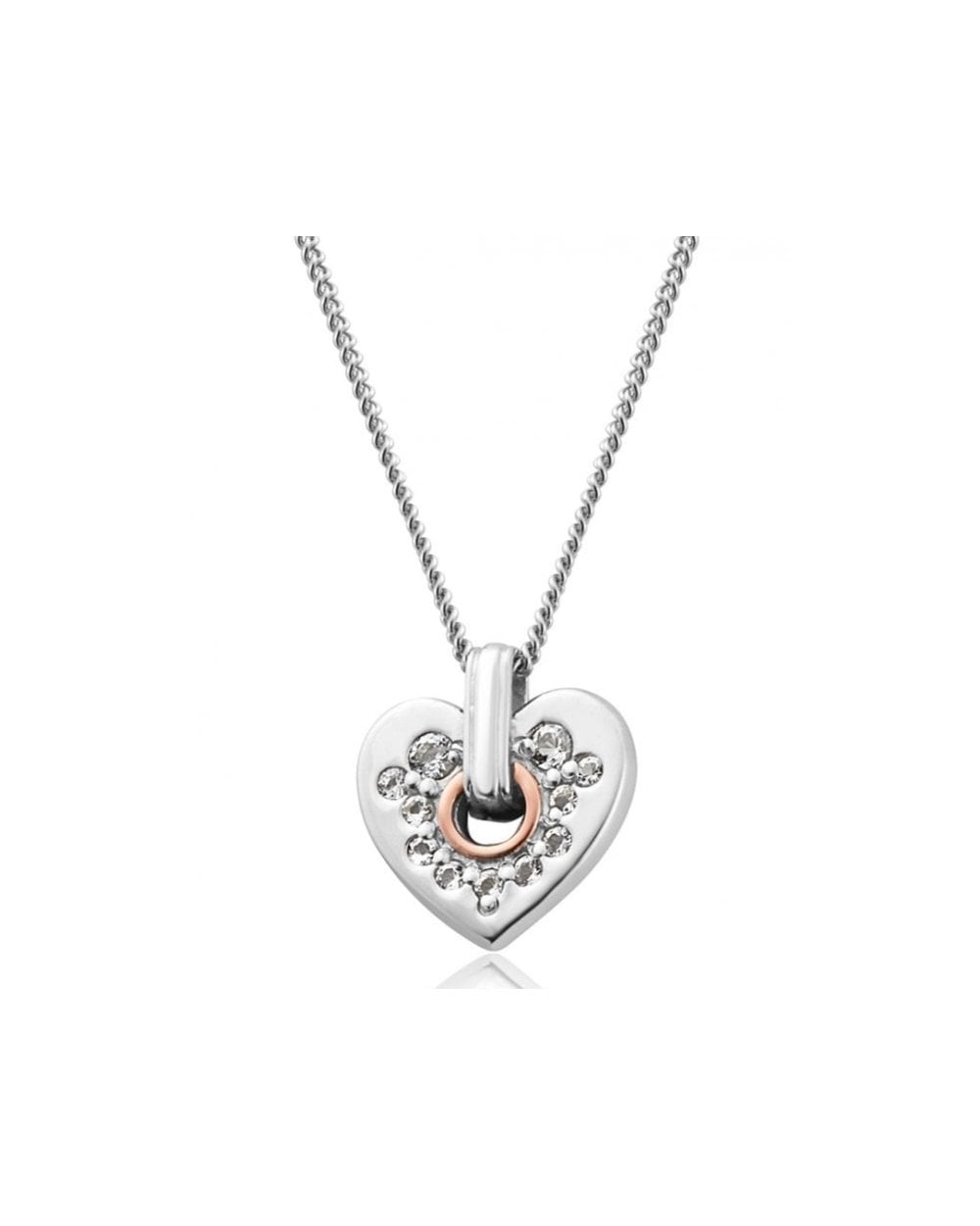 Cariad Sparkle Small Heart Pendant