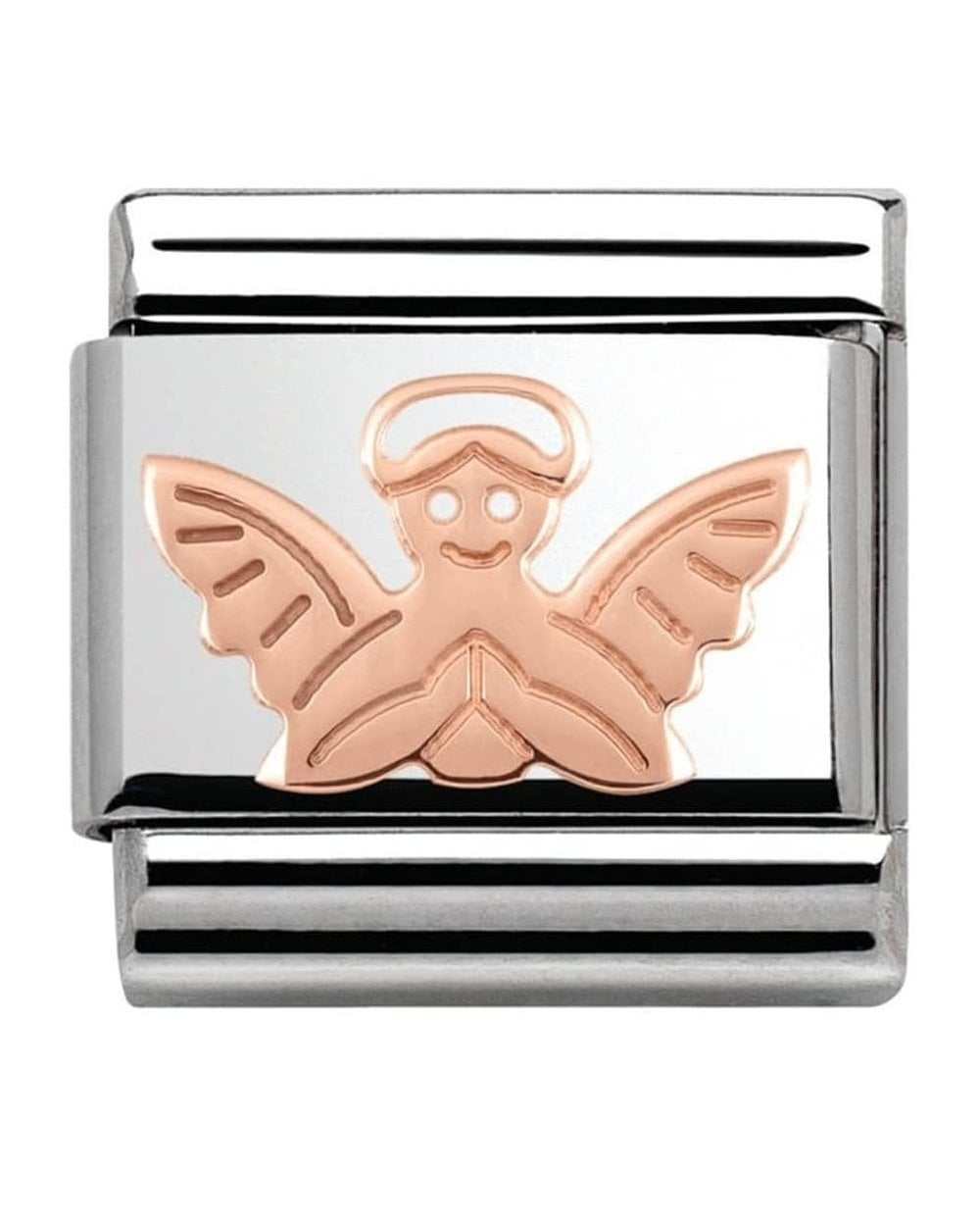 Classic Rose Gold Plates Angel Charm