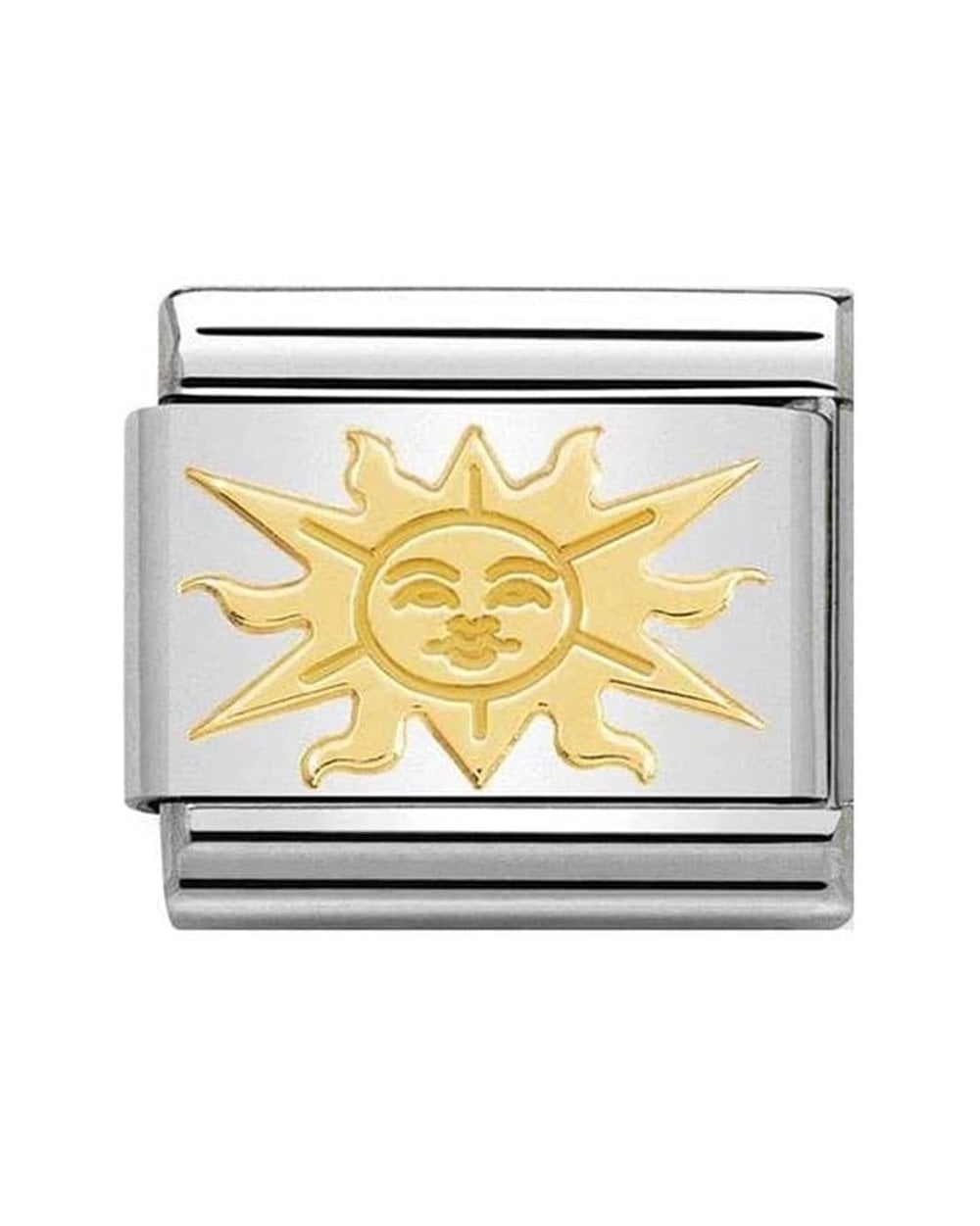 Classic Gold Cosmo Relief Sun Charm