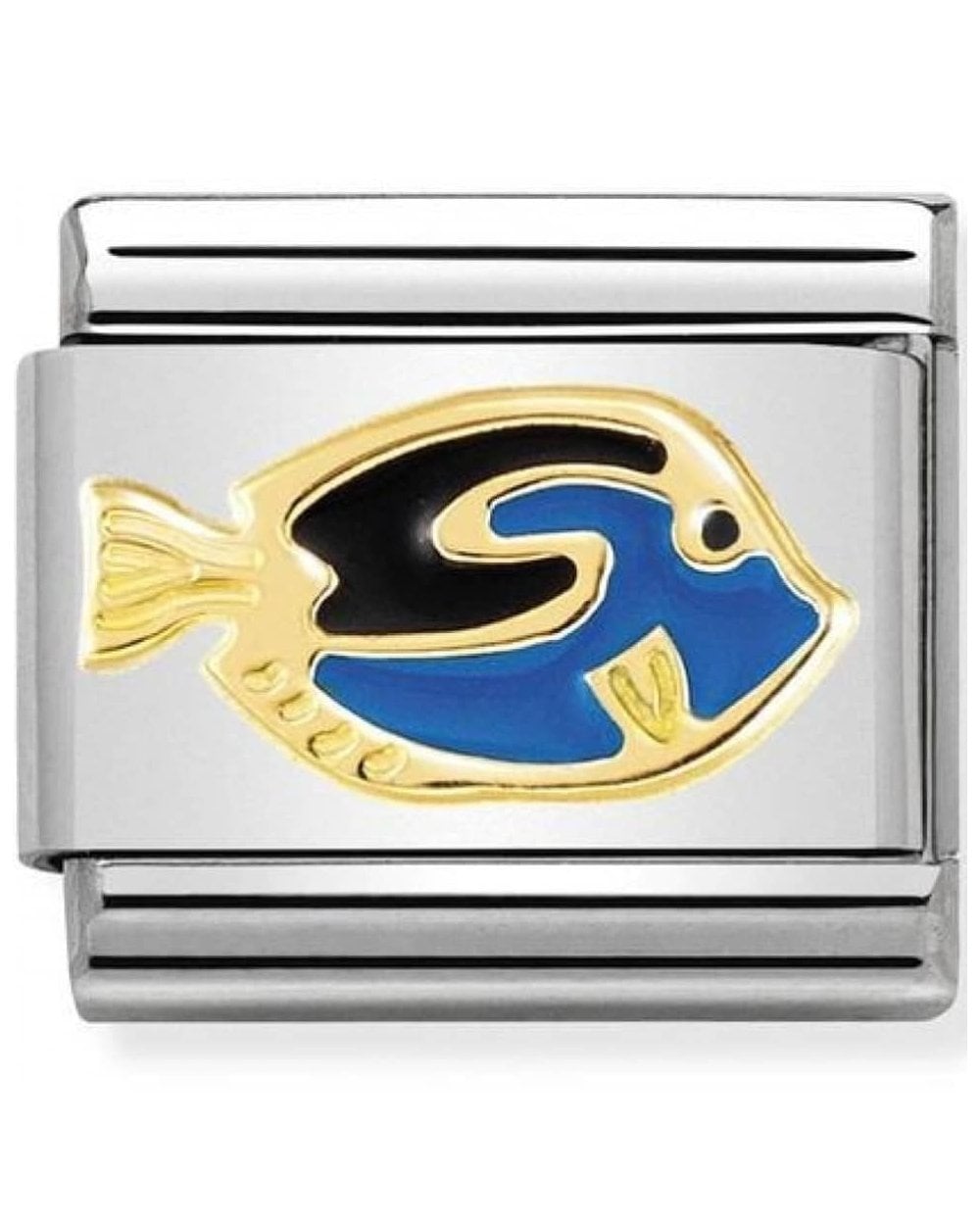 Classic Gold Blue Surgeonfish Charm