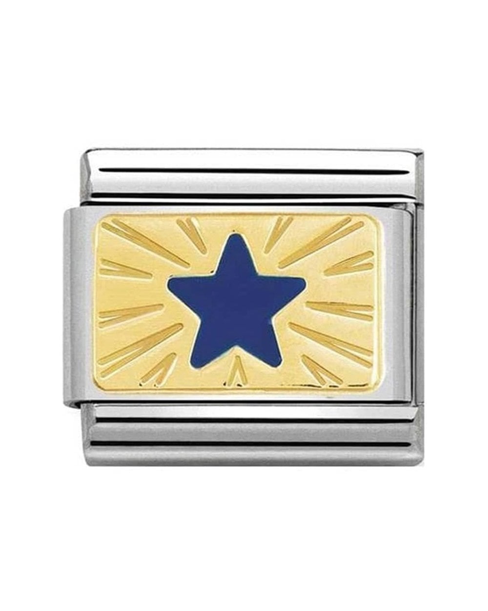 Classic Gold Cosmo Blue Enamel Star Charm