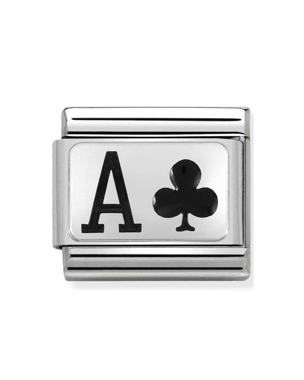 Classic Silvershine Ace of Clubs Charm