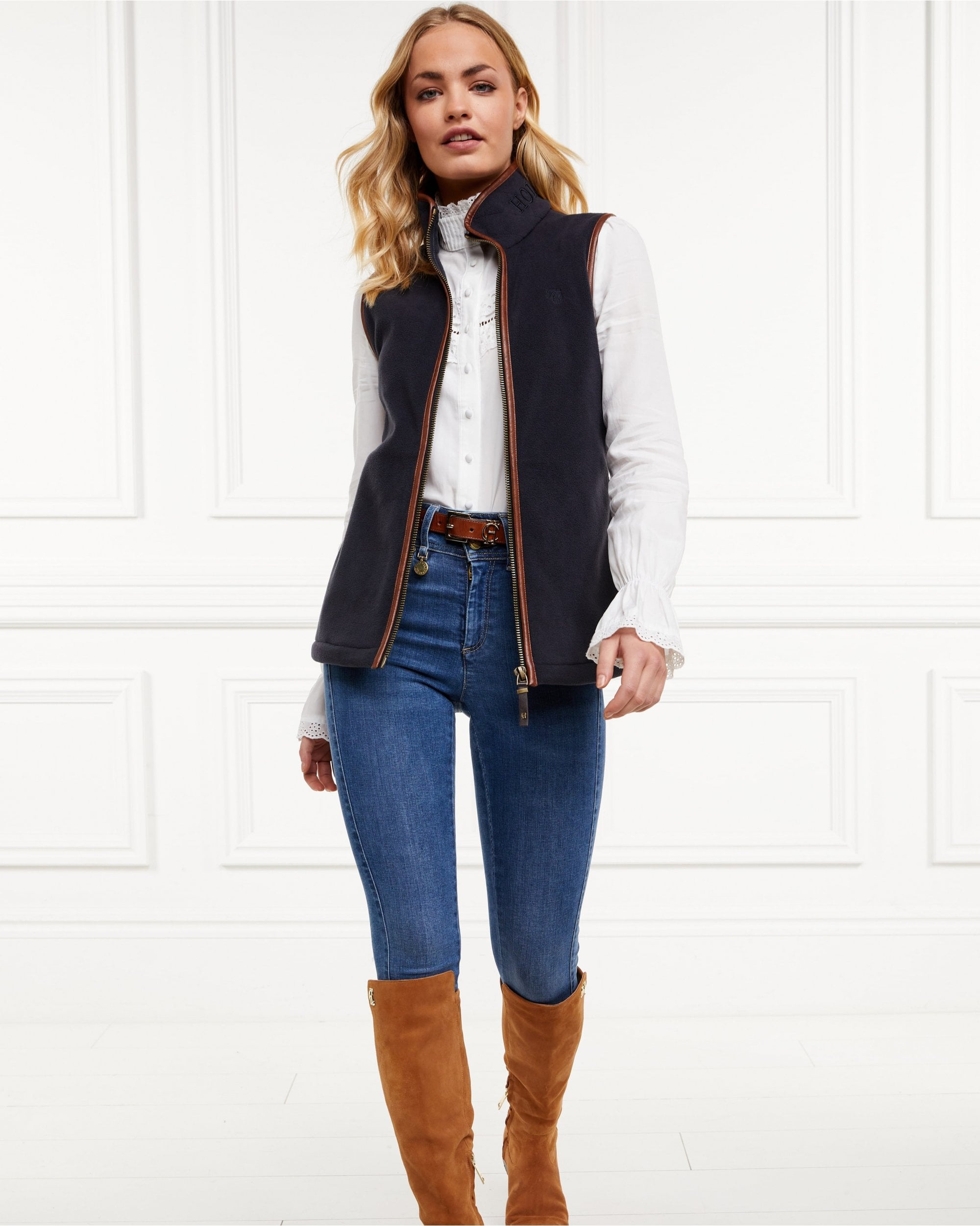 Country Fleece Gilet (Ink Navy)