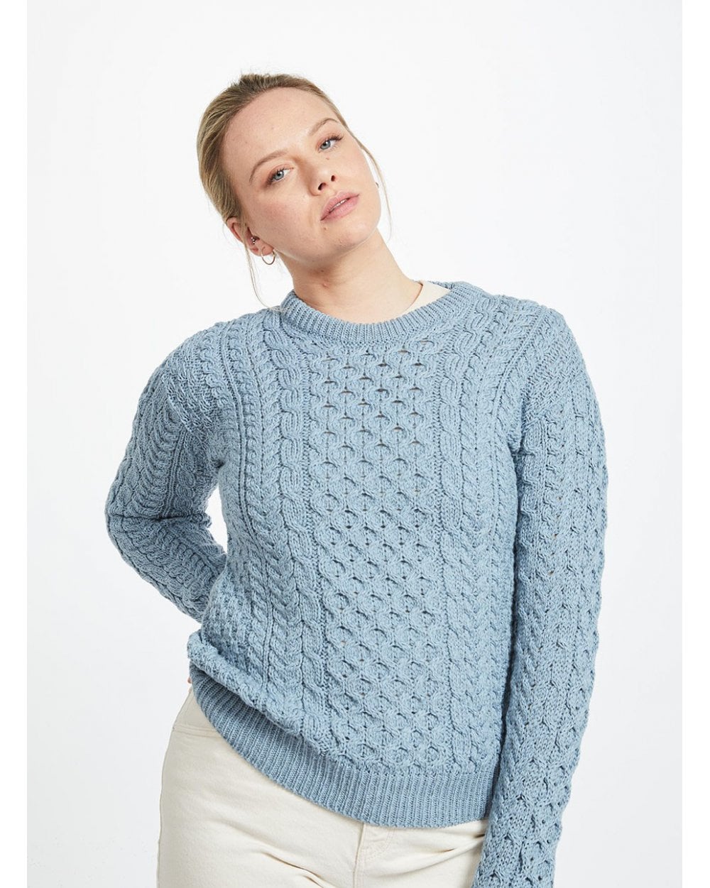 Inishmore Ladies Slim-fit Aran Sweater