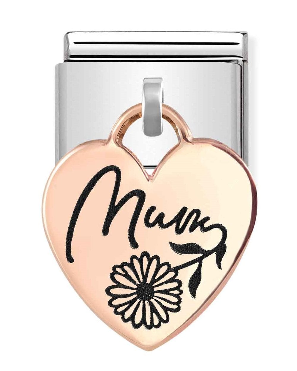 Composable Classic Link - Heart Engraved Mum