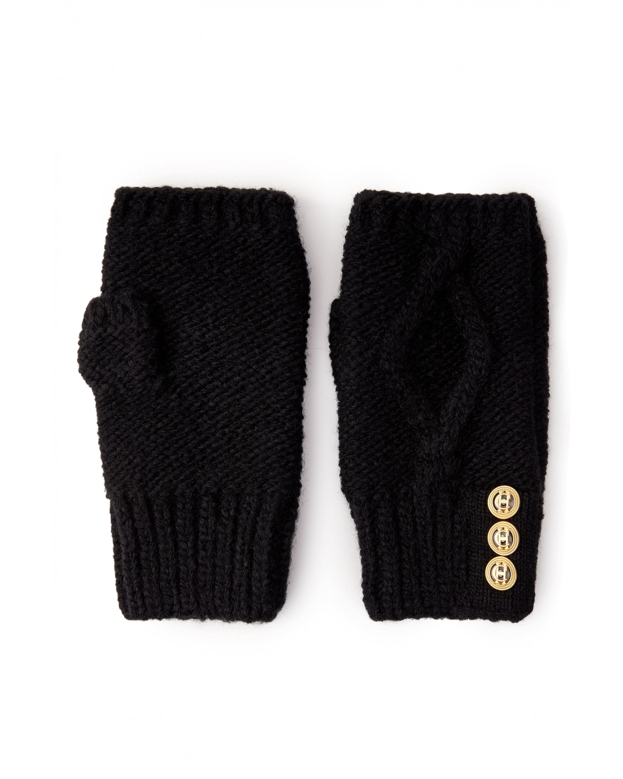 Cortina Fingerless Gloves (Black)