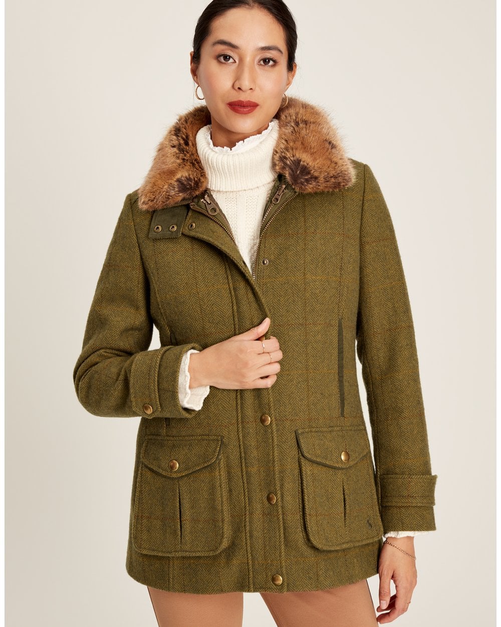 Fieldcoat Luxe Tweed Jacket With Removable Gilet