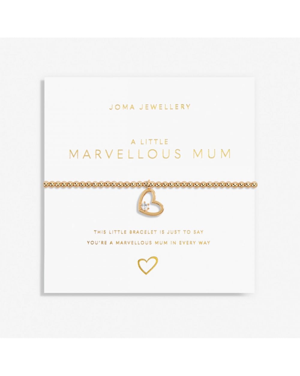 Gold A Little 'Marvellous Mum' Bracelet