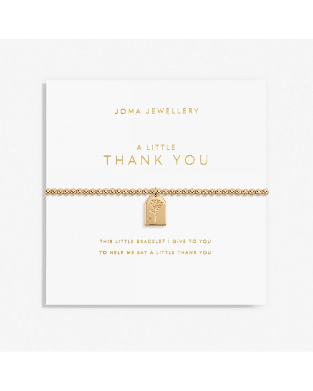 Gold A Little 'Thank You' Bracelet