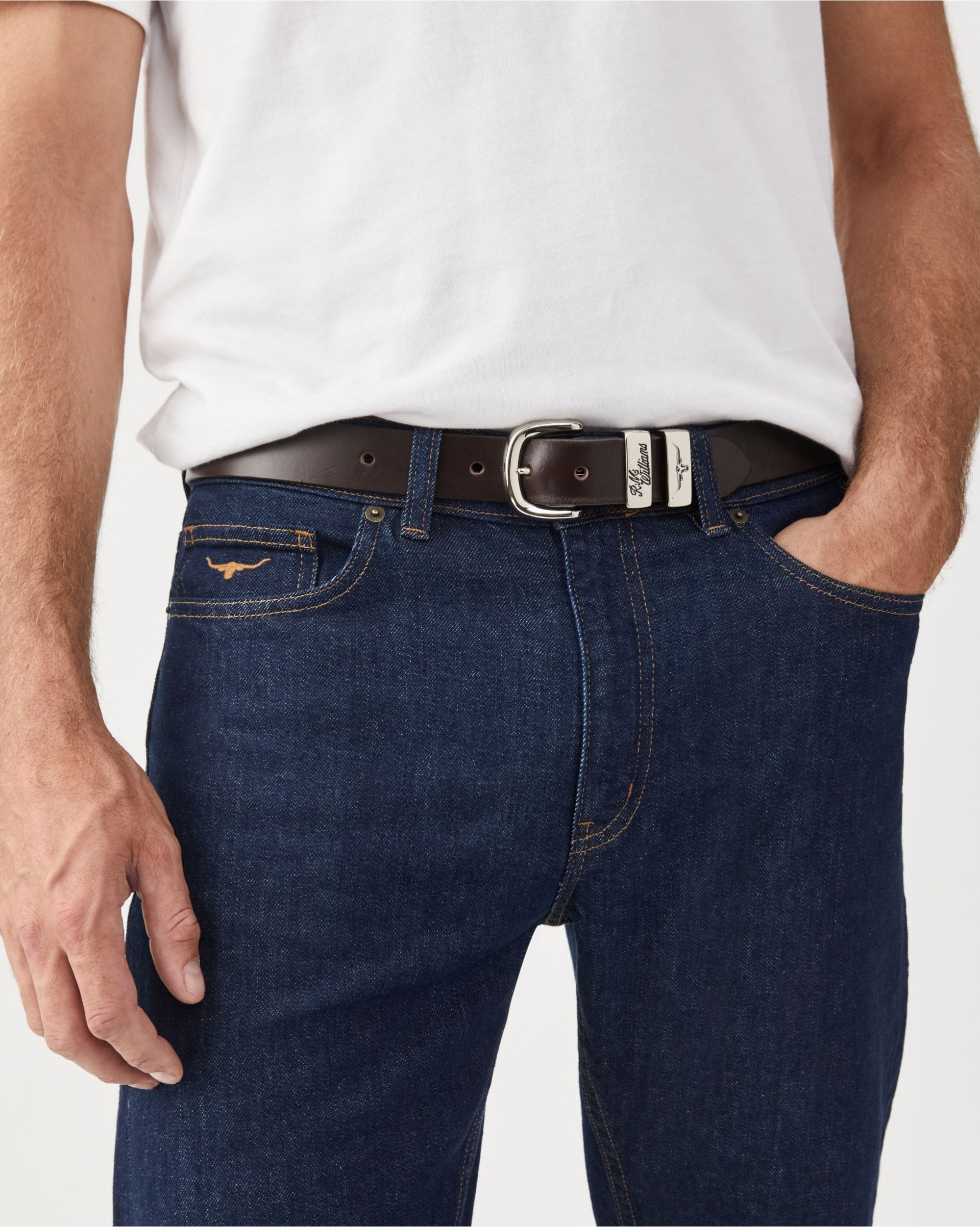 1 1/4' 3 Piece Solid Hide Belt