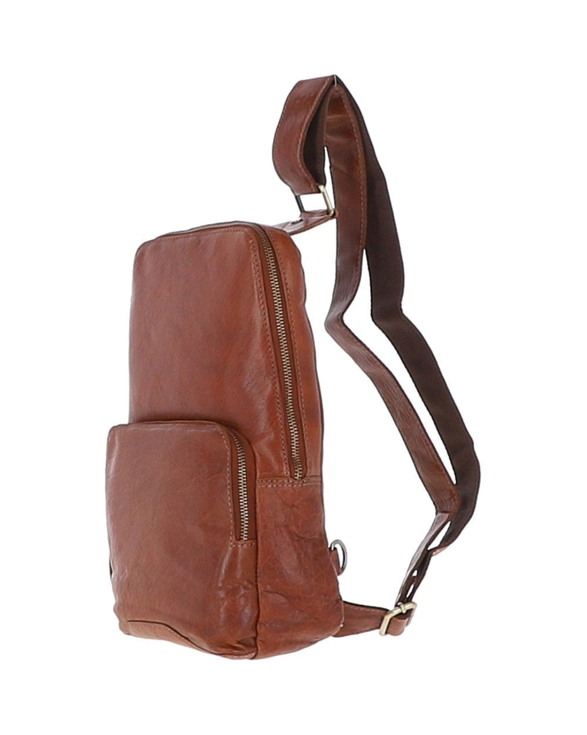 G-39 Leather Sling Bag Honey