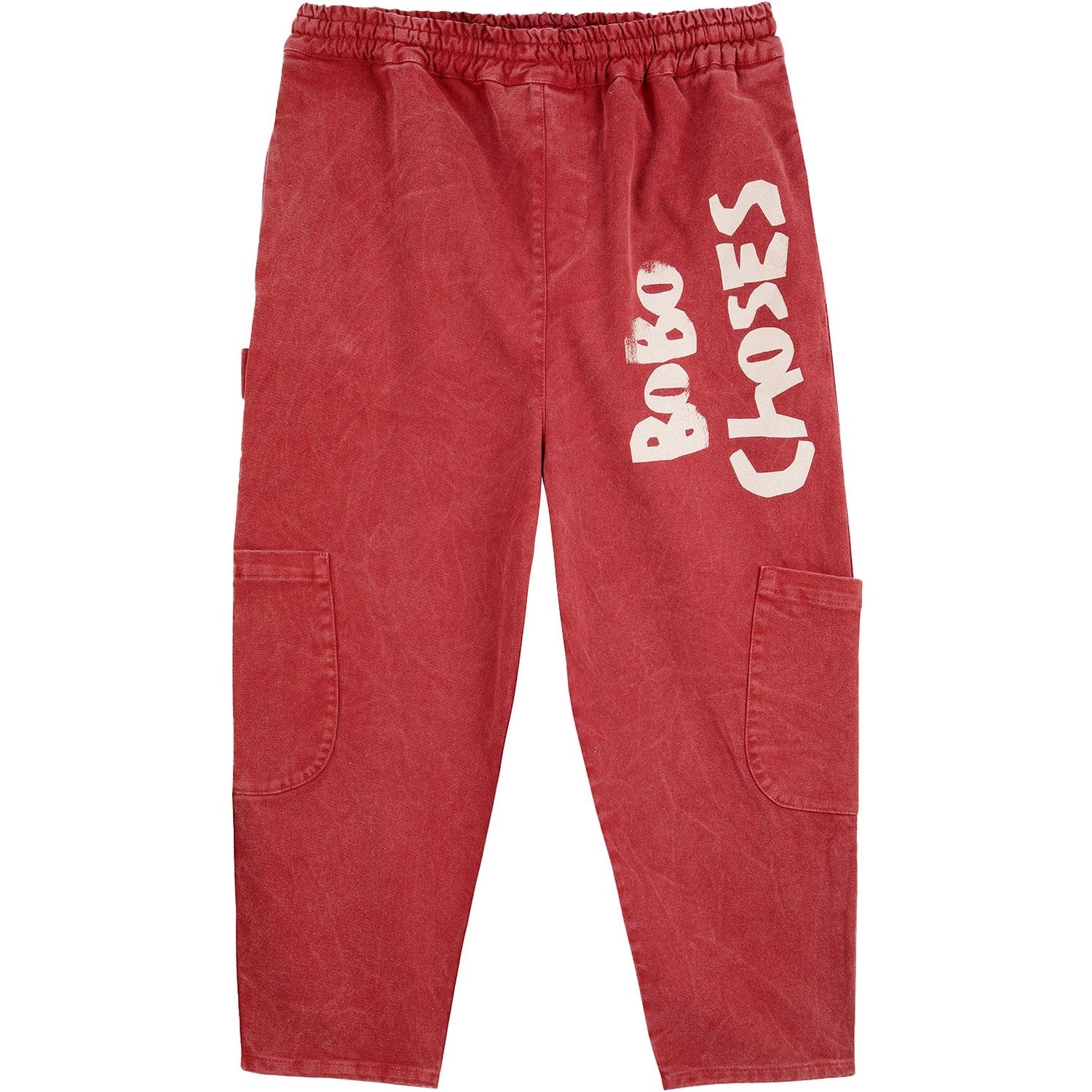 Bobo Choses Burgundy Red Baggy Sweatpants - Luksusbaby COM product image