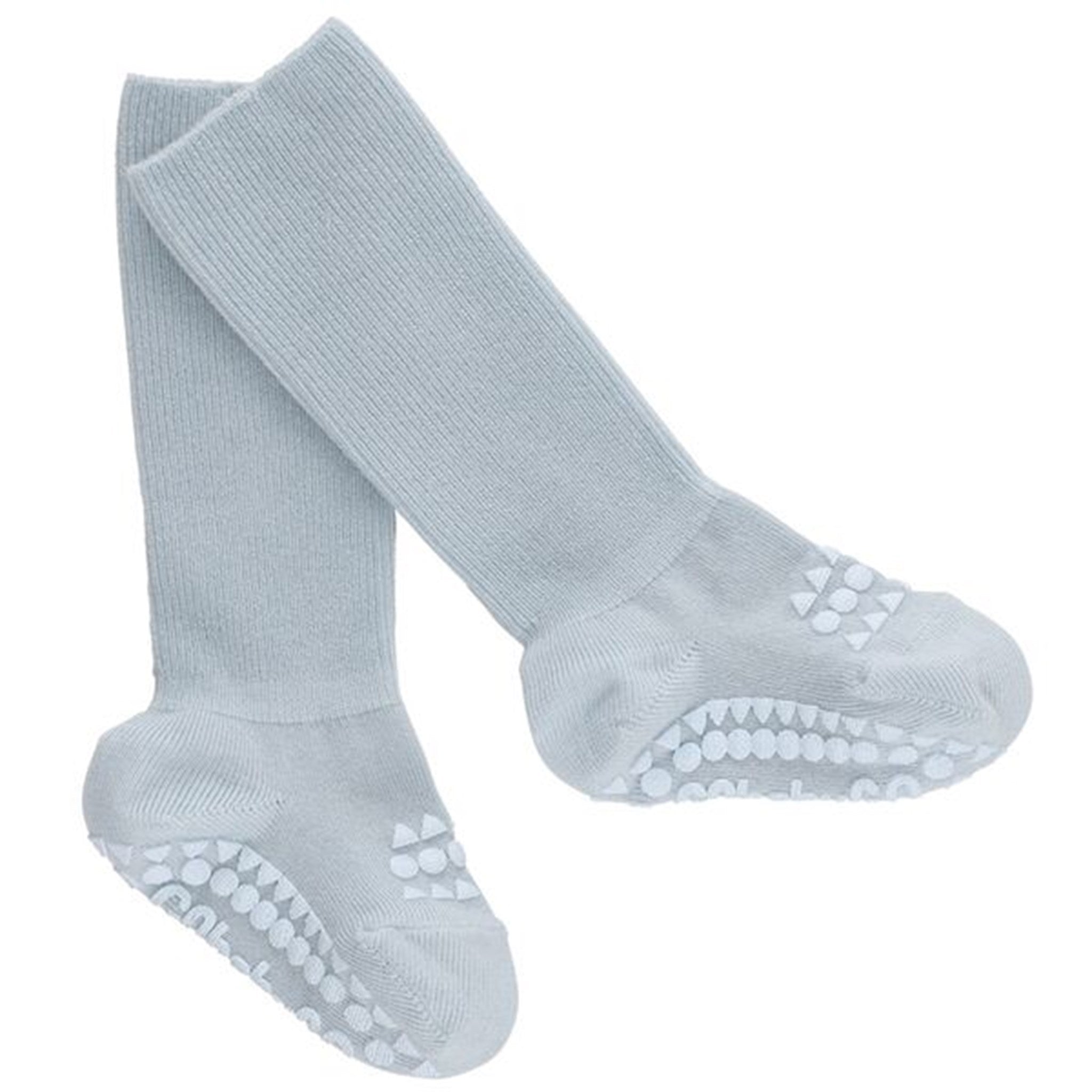 Alpaca Non-Slip Socks Grey Melange - Gobabygo