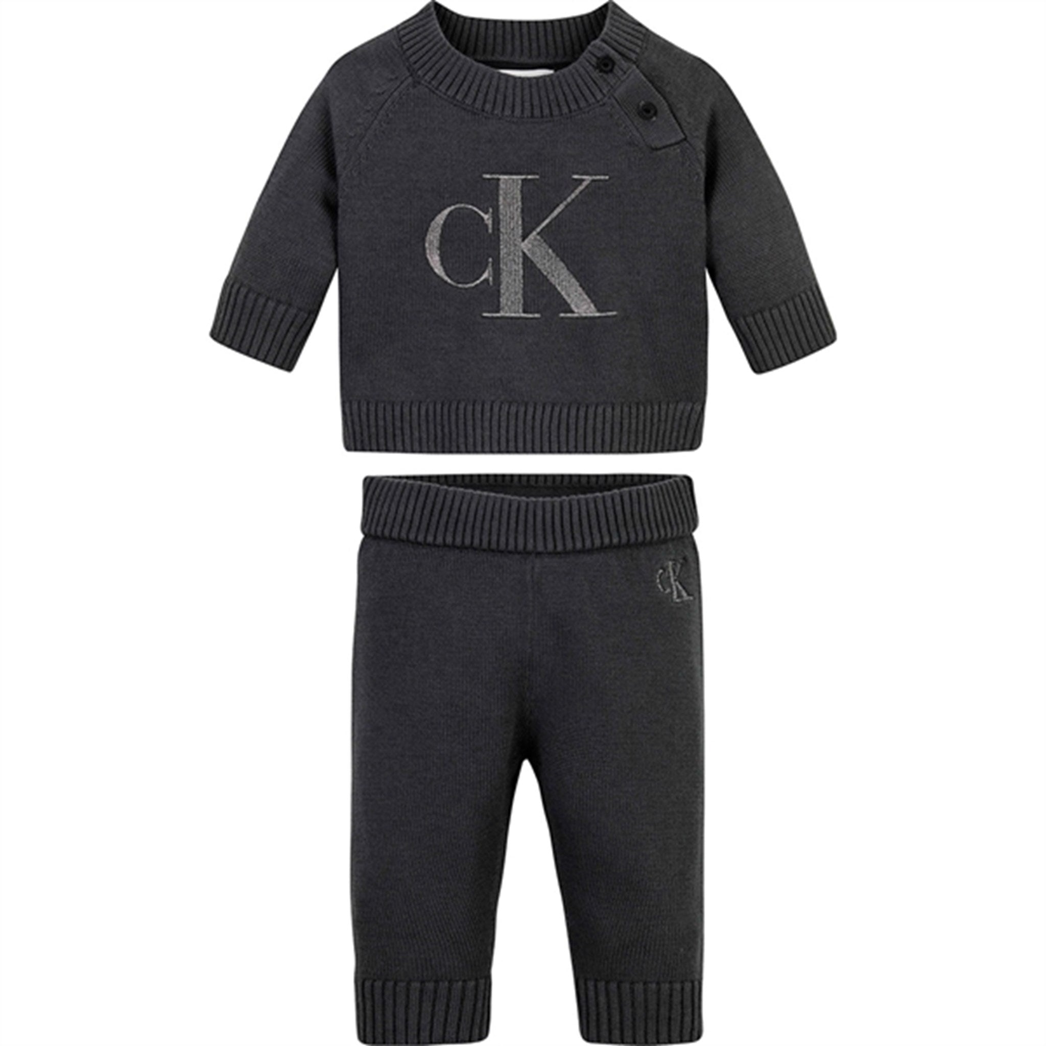 Monogram Sweatshirt Set Dark Grey - Calvin Klein