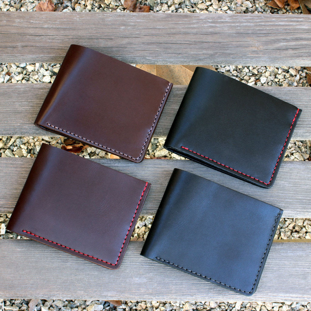 Men&#39;s Leather Wallet Classic Five Pocket - Tagsmith - Handmade Leather Goods