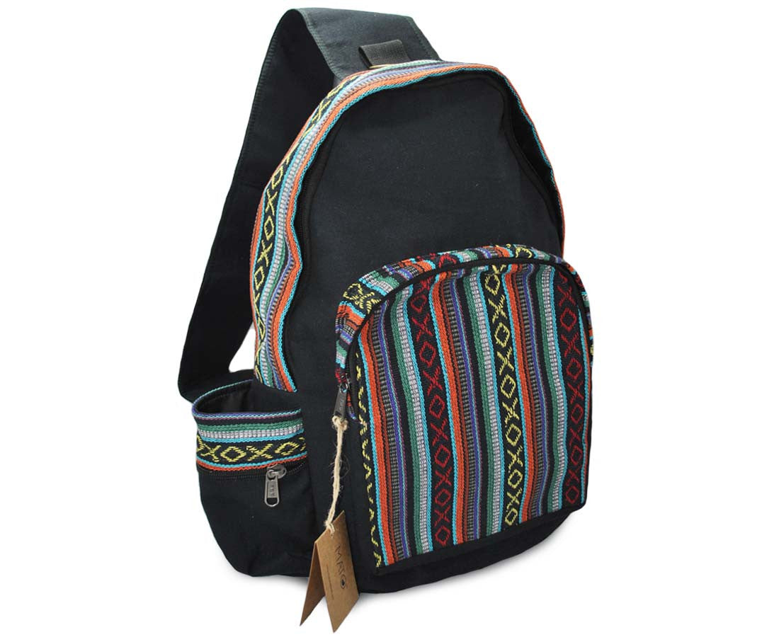 Mato Canvas Boho Sling Bag Backpack Bohemian Tribal Aztec Pattern Shou ...