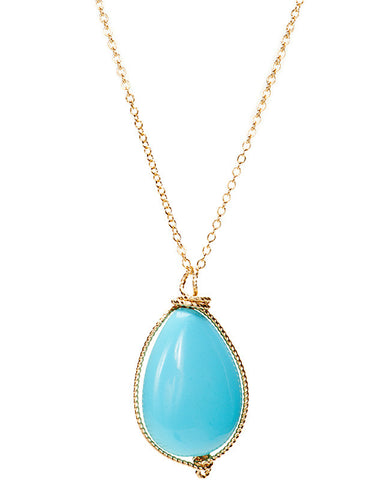 Noe Necklace - Turquoise & Ruby – Andrea Montgomery Designs