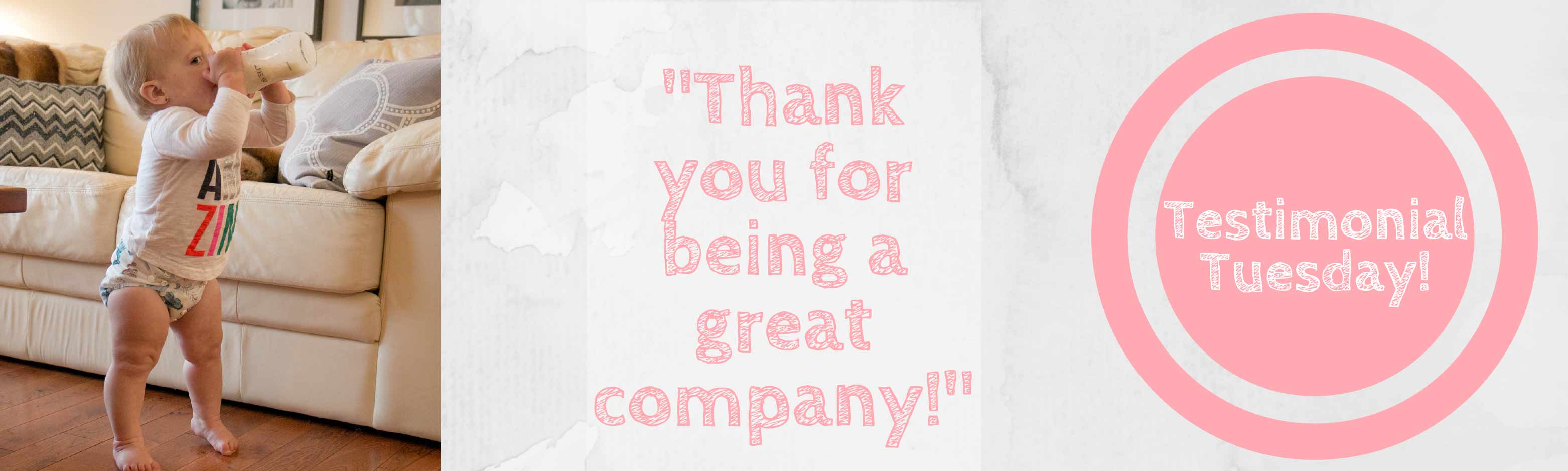 Mother ease Testimonial Tuesday Banner - Great Company