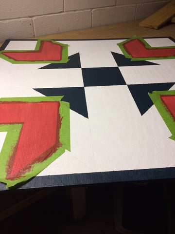 second color on barn quilt