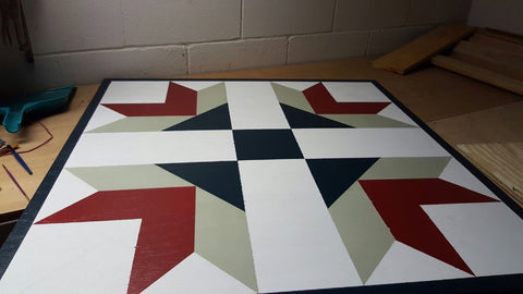 third color on barn quilt