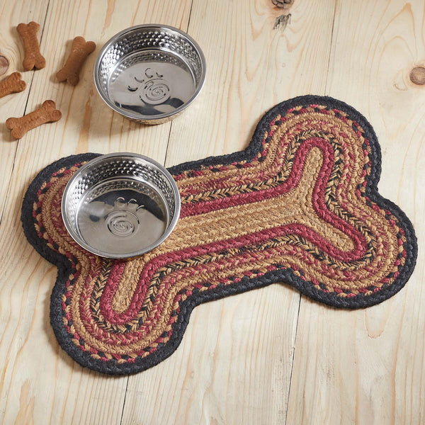 Heritage Farms bone braided rug