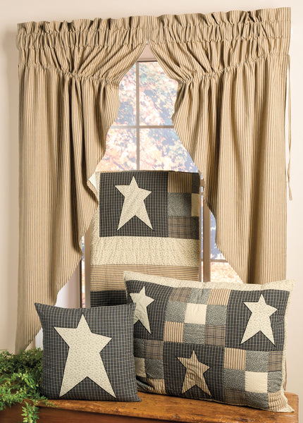 Primitive Star curtains, throw and pillow