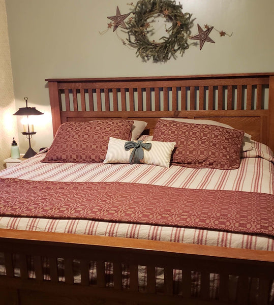 Campbell Wine Coverlet Bedroom Makeover