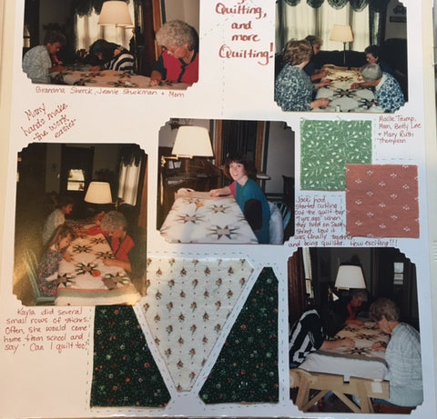 Quilt scrapbooking page