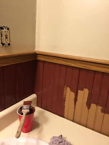 New paint in the bathroom