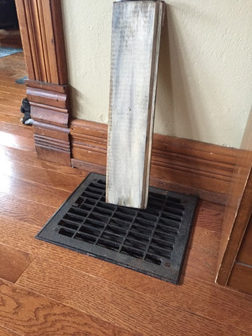 wood board on heater