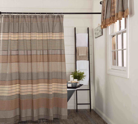 Mill Stripe Shower Curtain