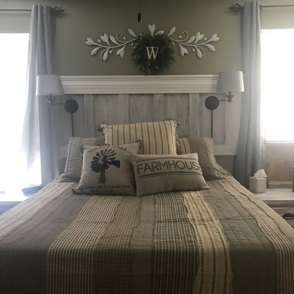Mill Stripe Bedroom Makeover