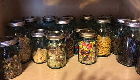 mason jar snack storage