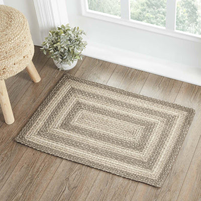 Cobblestone Oval Braided Rug 27x48 - with Pad