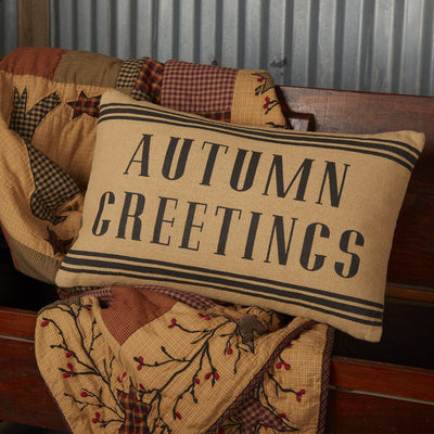 Rustic Autumn Monogrammed twill throw pillow