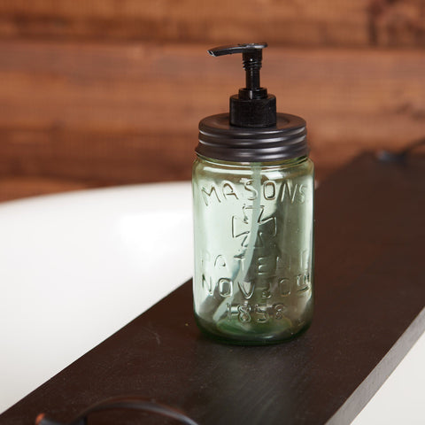 Half Gallon Size Rustic White Mason Jar Soap Dispenser – Cottage Northwest