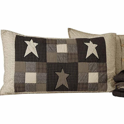 Farmhouse Star Quilted Pillow 16 Filled
