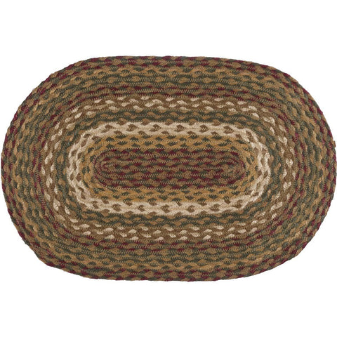 Tea Cabin Oval Braided Rug 27x48