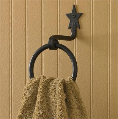 Black Star Shower Curtain Hooks (Set of 12) Park Designs