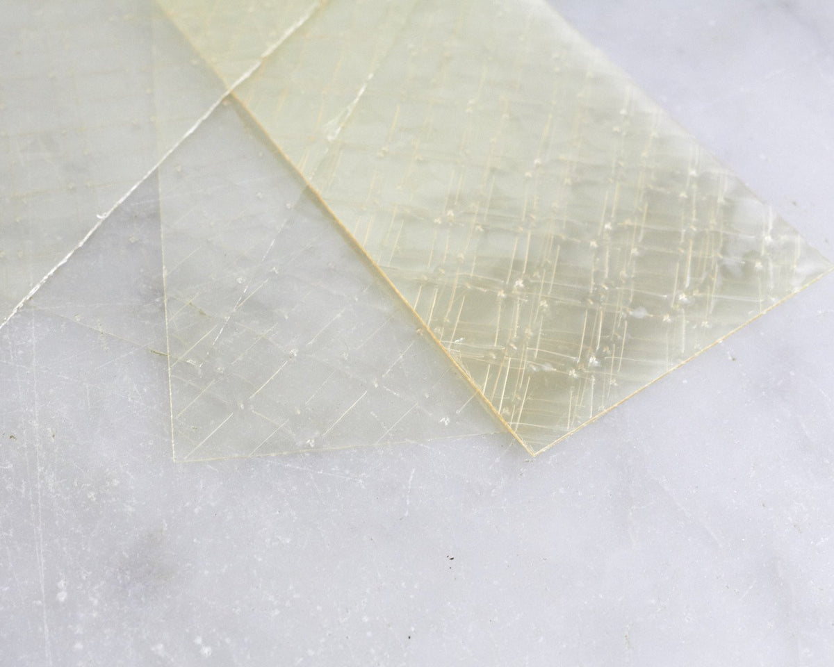 crystal clear gelatin with sheets