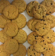 Vegan Sugar and Choc Chip Cookies