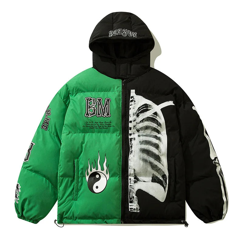 Yin Yang Skeleton Oversized Jacket