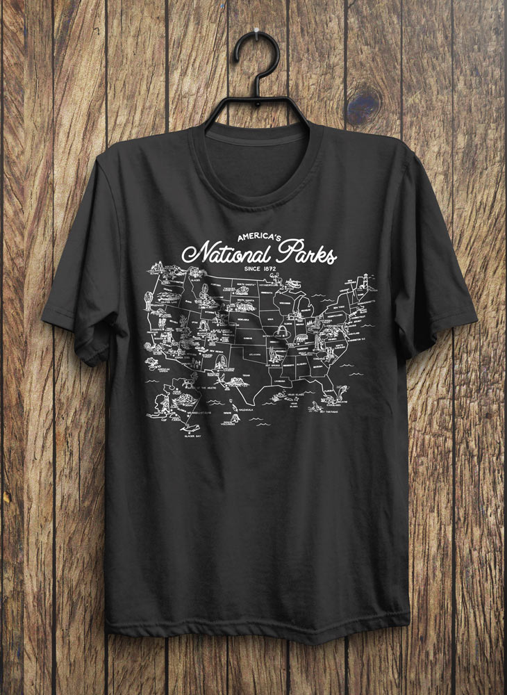 national parks t shirt check off