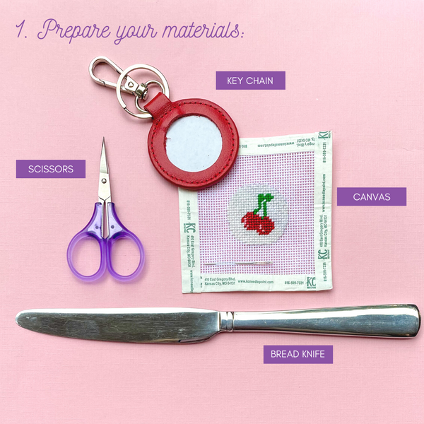 DIY Leather Keyring Making Kit Apple - Beginner India