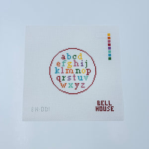 ABC Round Canvas - KC Needlepoint